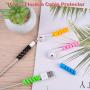 TUPARKA 22 Pcs Charger Cable Protector, Plastic Cute Fish Animal Unicorn Charging Cable Saver and Spring-Shaped Flexible Cable Protecters, USB Cable Saver Phone Accessory Protect Charger Cable