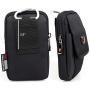 VIIGER Multipurpose Canvas Vertical Smartphone Pouch Cell Phone Holster with Belt Loop Pouch Bag Belt Pouch for Men iPhone 11 Pro Max Holster Case Phone Belt Holder for iPhone Xs Max/Xr/6s/7/8 Plus