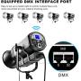 GVM 150W LED Video Light with Bowens Mount, 5600K Daylight 22000LUX Balanced Focusable LED Continuous Video Lighting Kit for Studio Photography Shooting, CRI95+/Tlci95+, DMX, Carry Bag