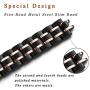 STIROLL Thin Replacement Band Compatible for Apple Watch 38mm 40mm 42mm 44mm, Stainless Steel Metal Wristband Women Men for iWatch 5/4/3/2/1 (Black+Rose Gold, 42mm/44mm)