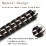 STIROLL Thin Replacement Band Compatible for Apple Watch 38mm 40mm 42mm 44mm, Stainless Steel Metal Wristband Women Men for iWatch 5/4/3/2/1 (Black+Rose Gold, 42mm/44mm) STIROLL Thin Replacement Band Compatible for Apple Watch 38mm 40mm 42mm 44mm, Stainless Steel Metal Wristband Women Men for iWatch 5/4/3/2/1 (Black+Rose Gold, 42mm/44mm)