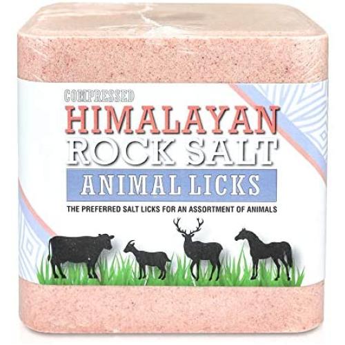 Compressed Himalayan Salt Lick for Horse, Cow, Goat, etc. Made from Specially Selected Higher Quality Himalayan Salt - Evenly Distributed Minerals - 100% Pure & Natural