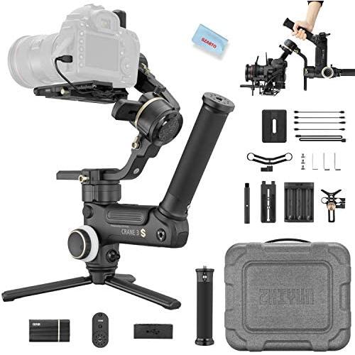 Zhiyun Crane 3S E 3-Axis Handheld Gimbal Stabilizer for DSLR,Mirrorless Cameras and Camcorder,6.5kg Payload,Extendable Roll Axis,Properly Calculated 55° for Filmmakers(with Easysling Handle) Zhiyun Crane 3S E 3-Axis Handheld Gimbal Stabilizer for DSLR,Mirrorless Cameras and Camcorder,6.5kg Payload,Extendable Roll Axis,Properly Calculated 55° for Filmmakers(with Easysling Handle)