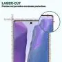 EGV [2 Pack] Screen Protector + [2 Pack] Camera Lens Protector for Samsung Galaxy Note 20, HD Clear Flexible TPU Film [Self Healing] [Support Fingerprint], Bubbles Free, Anti-Scratch