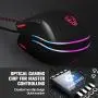MOTOSPEED USB Wired 12000DPI Gaming Mouse Support Macro Programming, Adjustable RGB Backlit, 8 Adjustable DPI Mouse for PC, Laptop, Apple MacBook