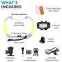 Movo XL Diving Rig Bundle with Waterproof LED Light - Compatible with GoPro HERO3, HERO4, HERO5, HERO6, HERO7, HERO8, Max, Session, and Waterproof Action Cam - Scuba Accessories for Underwater Camera
