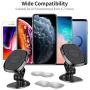 Cell Phone Holder for Car Magnetic 2 PACK FLOVEME Magnetic Phone Car Mount Hands Free Phone Mount for Car Dashboard Car Phone Holder for iPhone 11 Pro Max XR XS Max X 8 7 Plus Samsung Galaxy S10 S9 S8