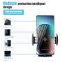 Wirelsss Car Charger,QI Fast Charging Air Vent Holder Auto-Clamping Smart Sensor Phone Holder for Car Compatible with iPhone 11/11 Pro/11 Pro Max/Xs MAX/XS/XR/X/8/8+,Samsung S10/S10+/S9/S9+(Blue)