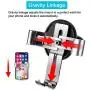 Gravity Car Phone Mount, iVoler Hands Free Auto Lock One Handed Air Vent Cradle Auto Release Cell Phone Holder One-Handed Design Compatible iPhone Xs MAX X 8 7 6 Plus Samsung S9 S8 S7 Note Sliver