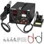 Happybuy 853D 3 in 1 Soldering Station 110V Hot Air Rework Station Digital Display Soldering Iron Station with Accessories Happybuy 853D 3 in 1 Soldering Station 110V Hot Air Rework Station Digital Display Soldering Iron Station with Accessories
