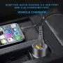 Metal Car Charger for Samsung Galaxy Note 10/Plus 5G S10 S10E S20 S20+ 20 A51 A71 S9 S8 A21 A31 A41,2 Port:Quick Charge 3.0+2.4A+3.3FT Fast Usb C Cord