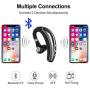 Bluetooth Headset COMEXION V5.0 Bluetooth Earpiece with Mic and Mute Key Wireless Noise Reduction Business Earphone for Driving/Meeting/Listening