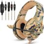 K1 Camouflage PS4 Headset Bass Gaming Headphones Game Earphones Casque with Mic for PC Mobile Phone New One Tablet