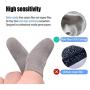 Finger Sleeves for Gaming, StickyDeal 8-Pack Mobile Game Finger Sleeve Sets Touch Screen Finger Cot Smooth Thin Anti-Sweat Breathable for PUBG/Knives Out/Rules of Survival