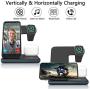 Wireless Charger,ZHIKE 3 in 1 Qi-Certified 15W Fast Charging Station for Apple iWatch Series 5/4/3/2/1,AirPods,Wireless Charging Stand for iPhone 11 Series/XS MAX/XR/XS/X/8/8 Plus/Samsung(With a plug)
