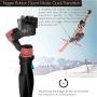 Hohem Gopro Gimbal 3-Axis Handheld Gimbal Stabilizer Splash Proof Pro for Gopro Hero 7/6/5/4/3 DJI Osmo Action Yi Cam 4K, AEE, SJCAM Sports Cams APP Controls for Time-Lapse, Tracking, Auto Panoramas