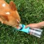 Dog Water Bottle Portable Pet Water Bottle Leak Proof Dog Water Dispenser, Lightweight Dog Travel Water Bottle Bowl for Walking BPA Free 15 OZ (Blue) …