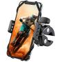 WeGuard Bike& Motorcycle Phone Mount - Universal Bike Handlebar Cell Phone Holde, Bike Cell Phone Holder Compatible with for iPhone 11 Pro, Xr, Xs Max, Samsung S20 S10+ or Any Cell Phone