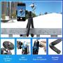 Flexible Mobile Cell Phone Tripod, Mini Travel Tripod Stand Holder with Wireless Remote Shutter, Compatible with iPhone, Samsung, Android, GoPro, DSLR, Action Camera
