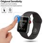 Tourist [3 Pack] Compatible for Apple Watch Tempered Glass Screen Protector 42mm Series 3/2 / 1, 9H Hardness, Anti-Fingerprint, Anti-Bubble Easy Installation [Only Covers The Flat Area (3 Pack)