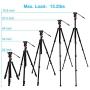 Fluid Head Tripod, COMAN Video Tripod Aluminium Alloy 70.8 inch for Canon Nikon Sony DSLR Camera