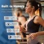 Shanren Heart-Rate-Monitor Chest Strap, Beat 20 Rechargeable HR Sensor, Vibration Alert, Built-in Memory with 100 Sessions