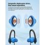 Bluetooth Headphones, Otium Wireless Headphones IPX7 Waterproof in-Ear Sports Earphones w/Mic for Gym Running Cyclying Workout (Blue)