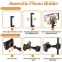 Emart 10-inch Selfie Ring Light with Adjustable Tripod Stand & Cell Phone Holder for Live Stream, YouTube Video, Makeup,Dimmable LED Camera Ringlight with 3 Light Modes & 11 Brightness Levels