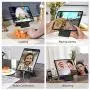 Adjustable Tablet Stand Holder,SAIJI Portable Foldable Desktop Stand Compatible for iPad Pro 2020,iPad Air Mini,Nintendo Switch,iPhone 11 Pro Max SE,Samsung Galaxy and Kindle Fire Tablets- Black Adjustable Tablet Stand Holder,SAIJI Portable Foldable Desktop Stand Compatible for iPad Pro 2020,iPad Air Mini,Nintendo Switch,iPhone 11 Pro Max SE,Samsung Galaxy and Kindle Fire Tablets- Black