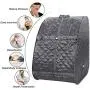 OppsDecor Portable Steam Sauna, 2L Personal Therapeutic Sauna Home Spa for Weight Loss Detox Relaxation Slimming,One Person Sauna with Remote Control,Foldable Chair,Timer(US Plug) (Grey)