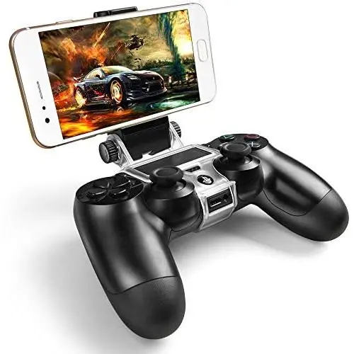 ICESPRING Phone Clip Holder Clamp Mount Stand Bracket for Playstation 4 Slim Pro PS4 Wireless Controller ICESPRING Phone Clip Holder Clamp Mount Stand Bracket for Playstation 4 Slim Pro PS4 Wireless Controller