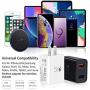 QC 3.0 Wall Charger, Pofesun 2-Pack 30W QC 3.0 Fast Charger Dual Ports Adaptive Fast Charging Power Adapter Compatible with Wireless Charger iPhone,iPad,Samsung Galaxy,Tablet-Black,White