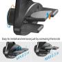 CD Slot Car Grips Phone Holder for Collapsible Grip/Socket Mount Users, Air Vent Clip Car Mount for Phone Stand Compatible with iPhone 11 Pro Max XR Xs X 8 7 Plus Galaxy Note10 9 S10
