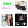 Multipurpose Phone Bracket,YALANLE Phone Ring Holder Finger Kickstand Universal Air Vent Car Phone Mount 3 in 1 Mobile Phone Stand 360 Degree Rotation Multiple-Angle Silver