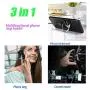 Multipurpose Phone Bracket YALANLE Phone Ring Holder Finger Kickstand Universal Air Vent Car Phone Mount 3 in 1 Mobile Phone Stand 360 Degree Rotation Multiple-Angle Black