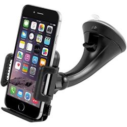 Car Mount Holder, Getron Windshield Dashboard Universal Car Cell Phone Cradle for iPhone Xs MAX XR X 8 Plus 7 Plus 6S SE Samsung Galaxy S9 S8 Edge S7 S6 Note 9 Google Pixel LG and All Smartphones