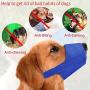 POLARHAWK Dog Muzzle Suit, 7pcs Blue Adjustable Quick Fit Pet Muzzle Anti-Bite, Anti-Call Dog Mask for Small Medium Large Dogs