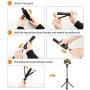 Selfie Stick Tripod- Bluetooth Wireless Remote Shutter Tripod, Mini Extendable Aluminum Cell Phone Stand, 270° Rotation Portable Monopod Compatible with iPhone and Android Smartphone