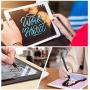 Digiroot Universal Stylus,[2-in-1] Disc Stylus Pen 2018 UPDATED Touch Screen Pens for All Touch Screens Cell phones, Tablets, Laptops with 9 Replacement Tips(6 Discs, 3 Fiber Tips Included) - (Black)
