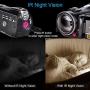 Video Camera 4K Camcorder ZOHULU Vlog Camera for YouTube, HD Digital Camera with 30X Digital Zoom and Night Vision, Video Recorder with Microphone, Wide Lens (32GB SD Card, 2 Batteries Included)