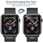 LK 6 Pack Screen Protector for Apple Watch (38mm Series 3/2/1 40mm Series 5 4 Compatible) Max Coverage HD Clear Film Bubble Free Anti-Scratch