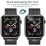 LK 6 Pack Screen Protector for Apple Watch (38mm Series 3/2/1 40mm Series 5 4 Compatible) Max Coverage HD Clear Film Bubble Free Anti-Scratch