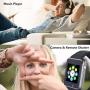 Amazqi Smart Watch, Smartwatch Phone with SD Card Pedometer Call Text Notification SIM Card Slot Music Player Camera Compatible for Android Samsung Huawei and iPhone (Partial Functions) for Men Women