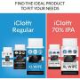 iCloth Lens and Screen Cleaner Pro-Grade Individually Wrapped Wet Wipes, Wipes for Cleaning Small Electronic Devices Like Smartphones and Tablets, Box of 100
