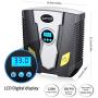 JUMTOP 12V DC Tire Inflator Pump 150 Psi Electric Portable Air Compressor Pump with Gauge for Car, Truck, Bicycle or Basketballs, Air Bed Mattress and Other Inflatables (C02)