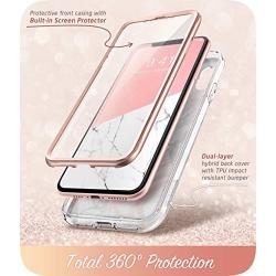 i-Blason Cosmo Full-Body Case for iPhone Xs/ iPhone X Case 2018 Release, Marble, 5.8"