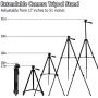 Phone Tripod, 51’’ Extendable Lightweight Aluminum Phone Tripod Stand with Cell Phone Mount Holder & Bluetooth Remote, Tripod for iPhone/Android/Smartphone & Camera (Black)
