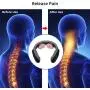 Neck Massager with Pulse Heat, Smart Cordless Cervical Vertebra Massager with 3 Modes 15 Speeds for Home, Car, Office, Outdoor and Gift