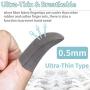 Mobile Game Controller Finger Sleeves 8 Pack, Silver Fiber 0.01"(0.5mm) Ultra-Thin Touch Screen Finger Cot Breathable Anti-Sweat Cell Phone Finger Covers for PUBG/Call of Duty for iPhone Android