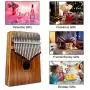 17 Keys Kalimba Thumb Piano, Protable Finger Piano with EVA Waterproof Hard Protective Case, Gift for Kids Adult Beginners 17 Keys Kalimba Thumb Piano, Protable Finger Piano with EVA Waterproof Hard Protective Case, Gift for Kids Adult Beginners